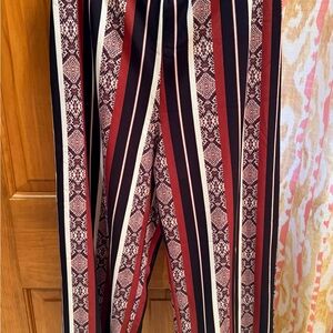 Boston Proper Multicolor Striped Wide Leg Pants